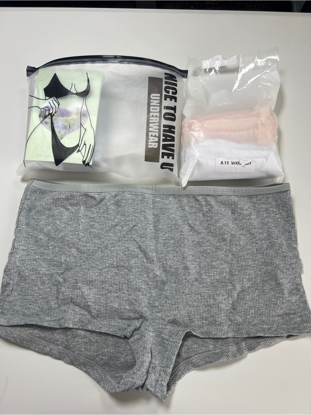 NWT Amazon All of Me Cotton Boyshorts Underwear 6 pack Sz Large